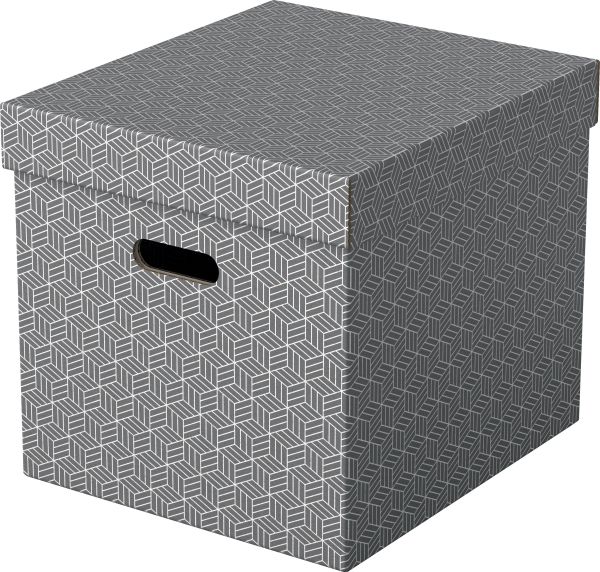 Esselte aufbewahrungsboxen home cube 628289 365x320x315mm, grau 3 stk - Esselte-628289-4049793072340