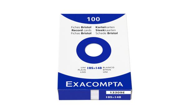 Exacompta karteikarten blanko a6 13309e weiss 100 stück - Exacompta-13309e-3130630133094