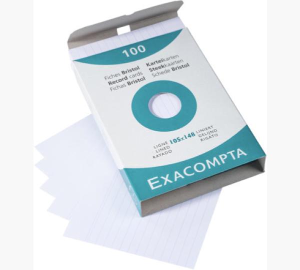 Exacompta karteikarten liniert a6 13809b weiss 100 stück - Exacompta-13809b-3130630138099-04.jpg