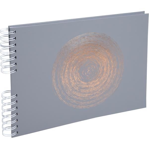 Exacompta spiralalbum ellipse 32x22cm 16168e grau 50 seiten - Exacompta-16168e-3130630161684