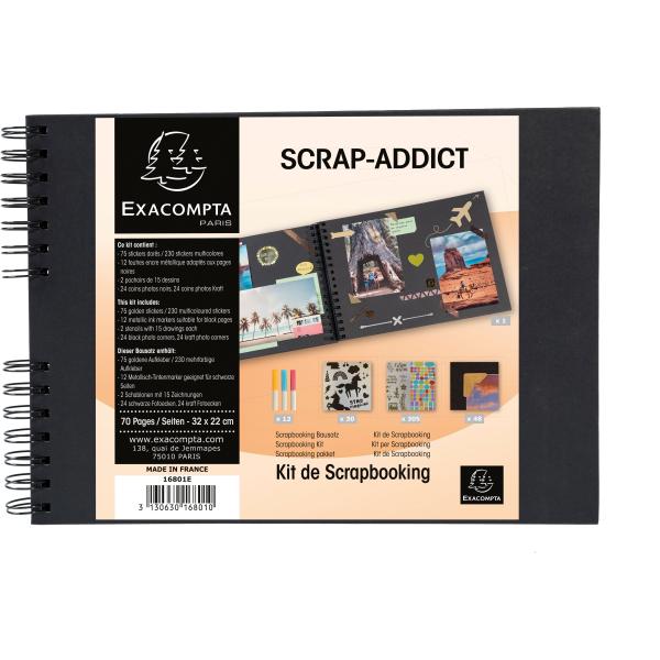 Exacompta kit scrapbooking 32x22cm 16801e schwarz 70 seiten - Exacompta-16801e-3130630168010-03.jpg