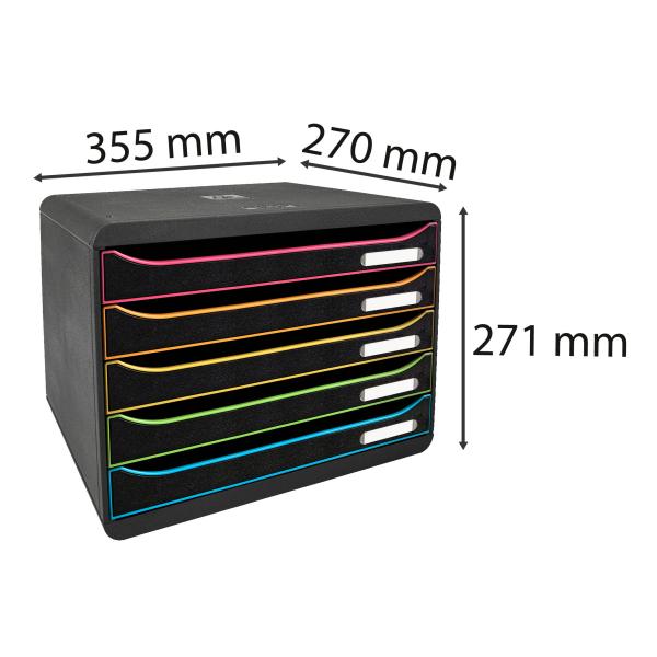 Exacompta schubladenbox big-box plus 308914d schwarz/harlekin, 5 schubl. - Exacompta-308914d-9002493430136-07.jpg