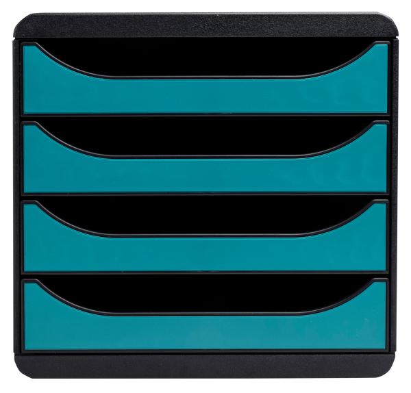 Exacompta schubladenbox skandi a4+ 31034d big box, 4 schubl., blau - Exacompta-31034d-9002493310346