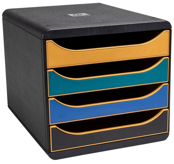 Exacompta schubladenbox neo deco a4+ 310505d big box, 4 schubladen - Exacompta-310505d-9002493105058