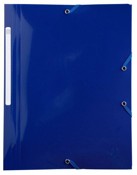 Exacompta gummibandmappe a4 55112e marineblau pp, 3 klappen - Exacompta-55112e-3130630551126