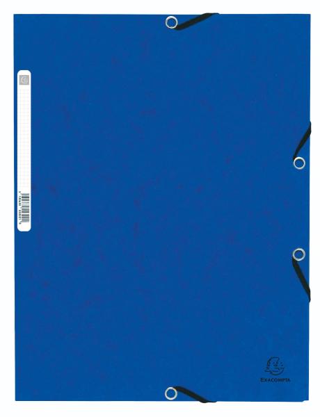 Exacompta gummibandmappe a4+ 55302e blau manila - Exacompta-55302e-3130630553021