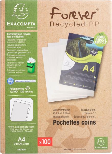 Exacompta sichtüllen 120my a4 58320e transparent recycling 100 stk. - Exacompta-58320e-3130630583202-05.jpg