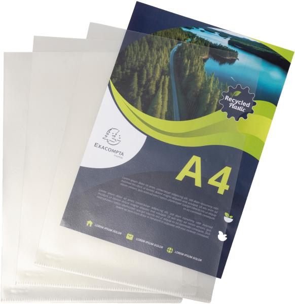Exacompta sichtüllen 120my a4 58320e transparent recycling 100 stk. - Exacompta-58320e-3130630583202