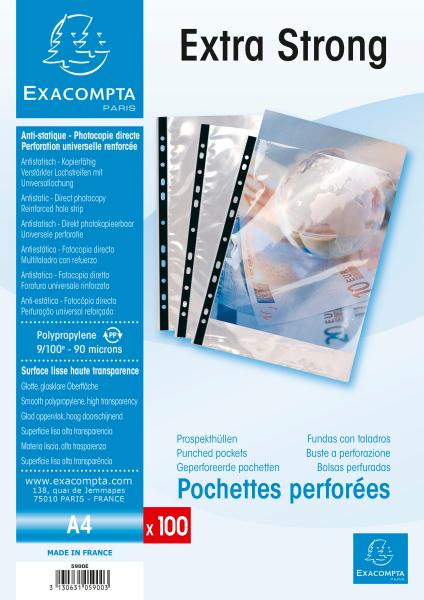 Exacompta zeigetaschen pp 90 my a4 5900e transparent, glatt 100 stück - Exacompta-5900e-3130631059003-03.jpg
