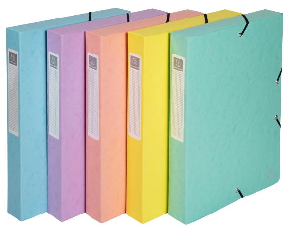 Exacompta sammelbox aquarel a4 59550e ass., manila 25mm - Exacompta-59550e-3130630595502