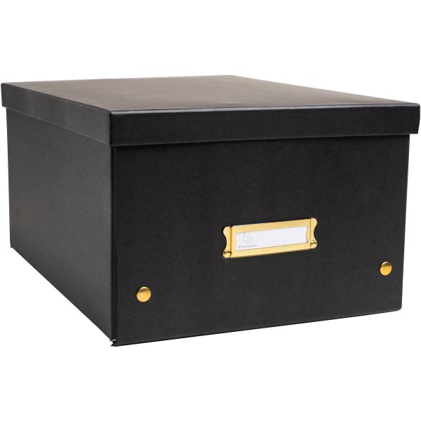 Exacompta aufbewahrungsbox neo deco a4+ 62351e schwarz 27x36x19cm - Exacompta-62351e-3130630623519