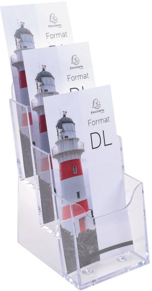 Exacompta prospekthalter 1/3 a4 73158d transparent 112x115x218mm - Exacompta-73158d-9002493108929