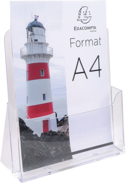 Exacompta prospekthalter a4 74058d transparent 85x235x247mm - Exacompta-74058d-9002493108905