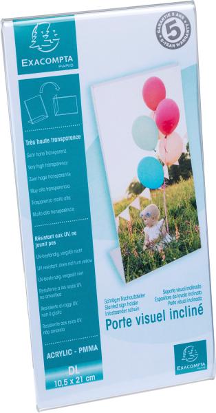 Exacompta tischaufsteller dl 83058d transparent hoch/quer - Exacompta-83058d-9002493109278