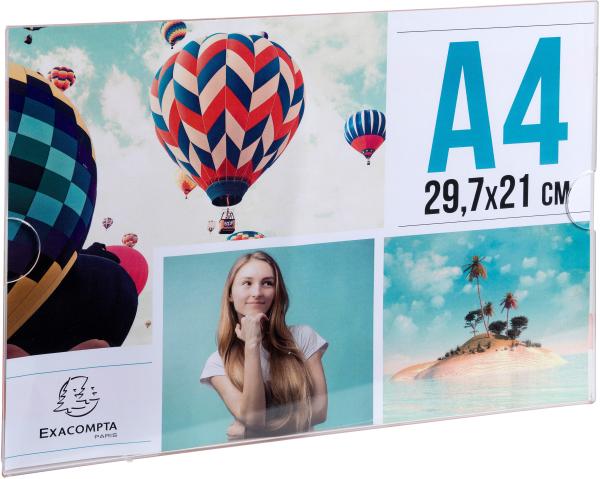 Exacompta wandsichttasche a4 84858qd transparent horizontal - Exacompta-84858qd-9002493109711