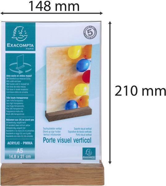 Exacompta tischaufsteller a5 85258d transparent, holzs. hoch - Exacompta-85258d-9002493109391-06.jpg