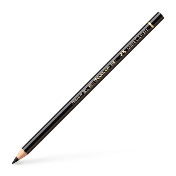 Faber-castell farbstift polychromos schwarz 110199 wisch- und wasserfest - Faber-castell-110199-4005401101994