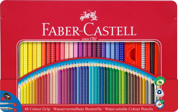 Faber-castell farbstifte colour grip 112448 48er metalletui - Faber-castell-112448-4005401124481