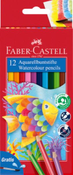 Faber-castell farbstift kinder aquarell 114413 12er etui - Faber-castell-114413-4005401144137