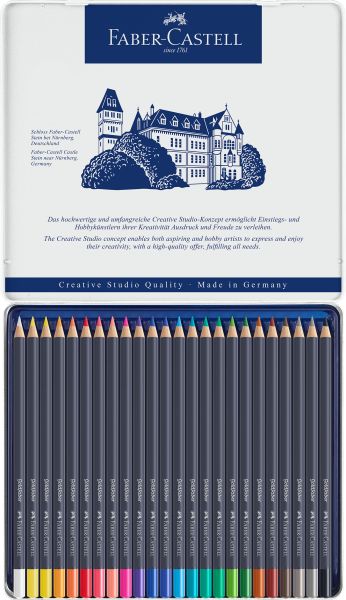 Faber-castell goldfaber farbstift 114724 24er metalletui - Faber-castell-114724-4005401147244