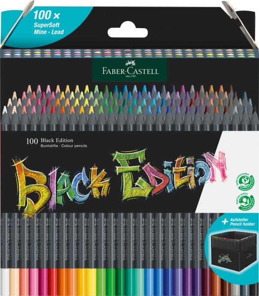 Faber-castell farbstifte black edition 116411 kartonetui 100er - Faber-castell-116411-4005401164111