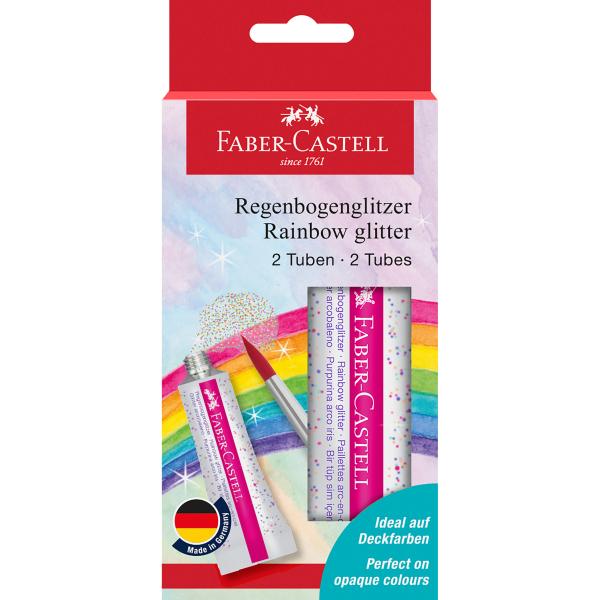 Faber-castell regenbogenglitzer 125089 glitzergel 2 tuben - Faber-castell-125089-4005401250890