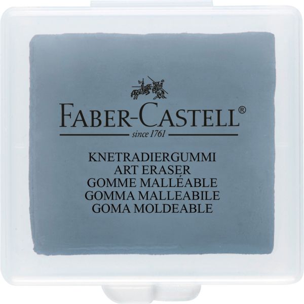 Faber-castell knetgummi art eraser grau 127220 49x49x14mm - Faber-castell-127220-9556089009225