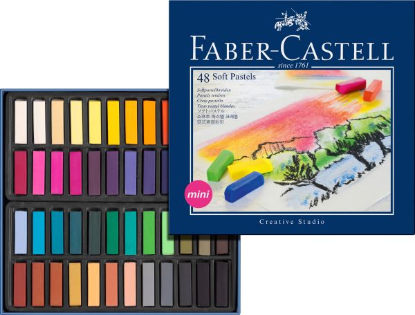 Faber-castell softpastellkreiden mini 128248 48er kartonetui - Faber-castell-128248-4005401282488