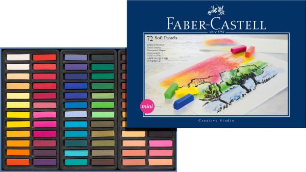 Faber-castell softpastellkreiden mini 128272 72er kartonetui - Faber-castell-128272-4005401282723