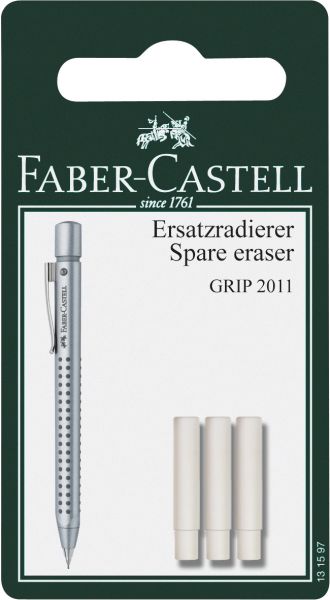 Faber-castell radierer 131597 grip 2011 3 stück - Faber-castell-131597-4005401315971