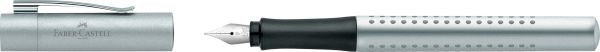 Faber-castell füller grip 2011 f 140906 silber - Faber-castell-140906-4005401409069