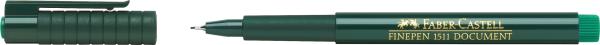 Faber-castell faserschr. finepen 1511 0.4mm 151163 grün - Faber-castell-151163-4005401511632