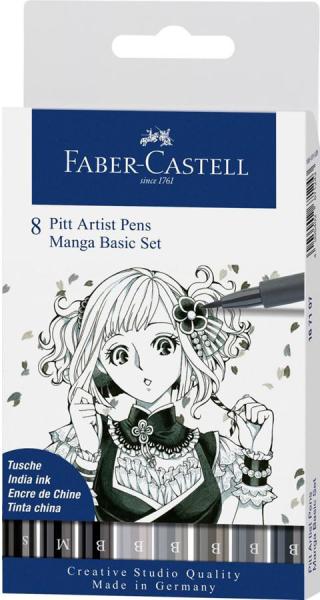 Faber-castell pitt artist pen manga basic 167107 grau 8 stück - Faber-castell-167107-4005401671077-02.jpg