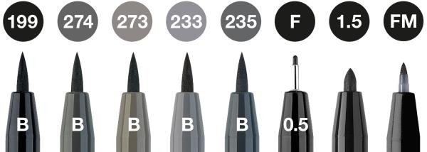 Faber-castell artist pen tuschestift 167171 grau, schwarz 8 stk. - Faber-castell-167171-4005401671718-02.jpg