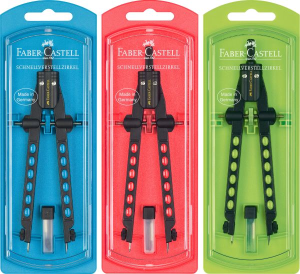 Faber-castell schnellverstellzirkel factory 174335 neonfarben im 3d design - Faber-castell-174335-4005401743354