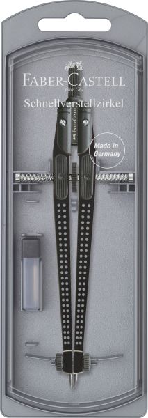 Faber-castell schnellverstellzirkel 174434 grip 2001 schwarz - Faber-castell-174434-4005401744344