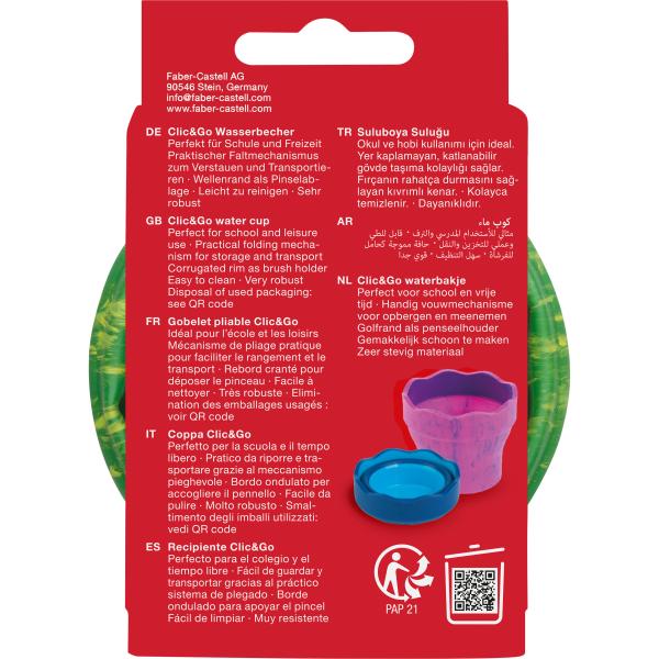 Faber-castell wasserbecher clic&go 181528 grün, für pinsel - Faber-castell-181528-4005401815280-04.jpg