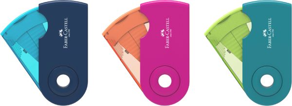 Faber-castell doppelspitzer 182704 sleeve trend ass. div. farben - Faber-castell-182704-6933256640468