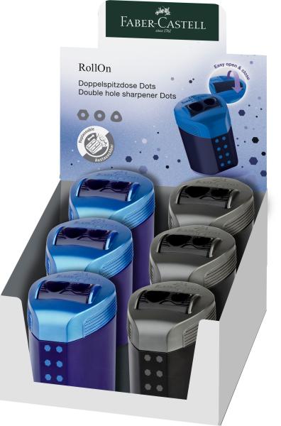 Faber-castell doppelspitzer 183910 rollon dots sortiert - Faber-castell-183910-4005401839101