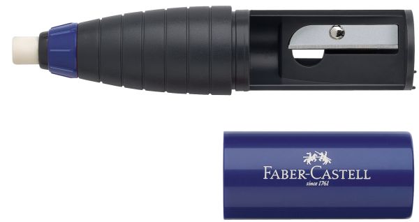Faber-castell radierer-spitzer kombi 184401 rot/blau, ass. - Faber-castell-184401-6933256611703