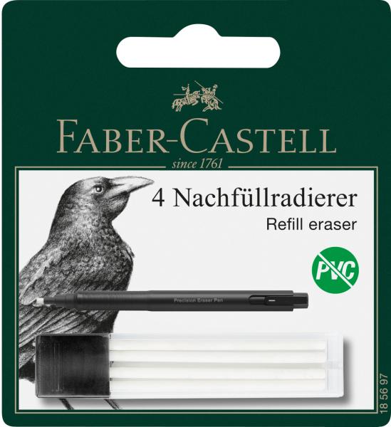 Faber-castell ersatzradierer precision 185697 4 stück - Faber-castell-185697-4005401856979