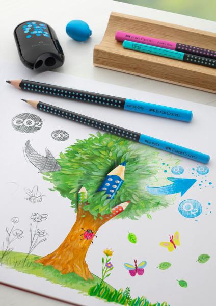 Faber-castell bleistift jumbo grip hb 511910 two tone schwarz/blau - Faber-castell-511910-4005405119100-03.jpg