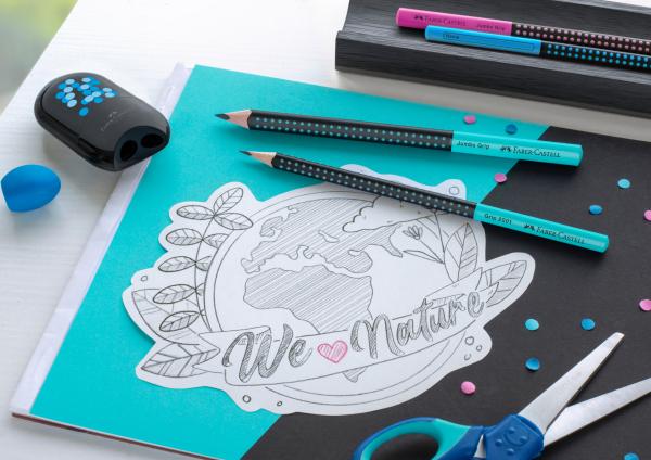Faber-castell bleistift jumbo grip hb 511912 two tone schwarz/türkis - Faber-castell-511912-4005405119124-03.jpg