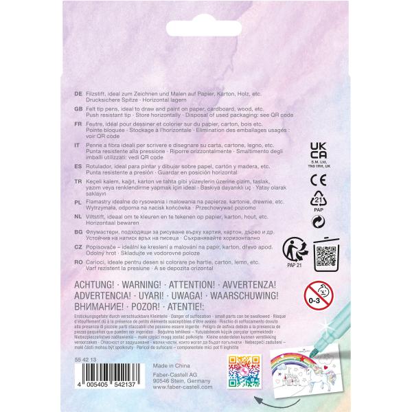 Faber-castell filzstifte einhorn 554213 inkl. sticker 13 stück - Faber-castell-554213-4005405542137-02.jpg