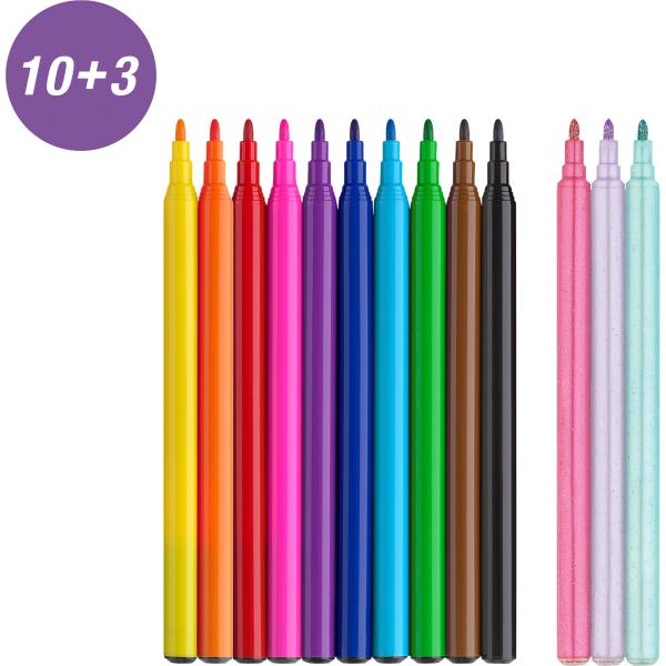 Faber-castell filzstifte einhorn 554213 inkl. sticker 13 stück - Faber-castell-554213-4005405542137-03.jpg