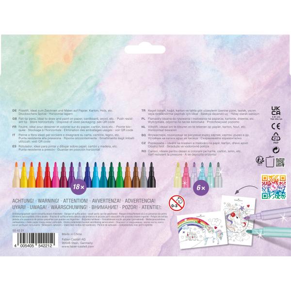 Faber-castell filzstifte einhorn 554221 inkl. sticker 24 stück - Faber-castell-554221-4005405542212-02.jpg