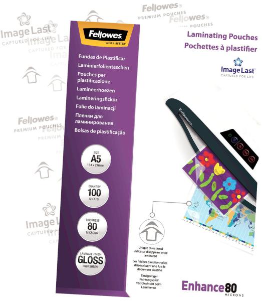 Fellowes laminiertasche a5 5306002 glanz, 80my 100 stk - Fellowes-5306002-0077511530609-02.jpg