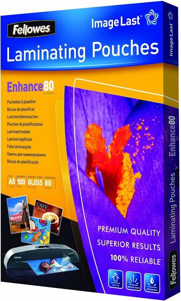Fellowes laminiertasche a5 5306002 glanz, 80my 100 stk - Fellowes-5306002-0077511530609