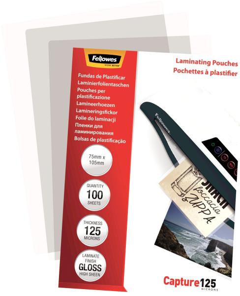 Fellowes laminiertasche 75x105mm 5306901 glanz, 125my 100 stk - Fellowes-5306901-0077511530692-02.jpg