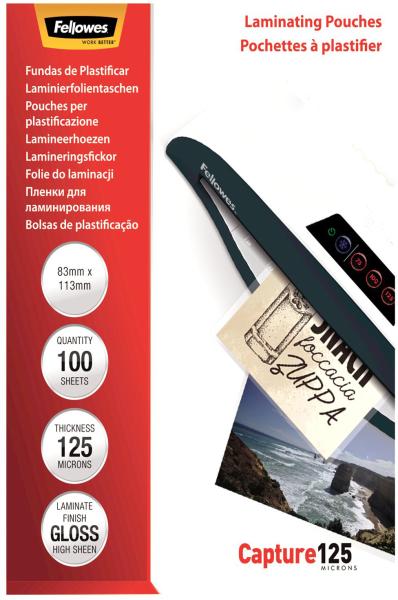 Fellowes folientasche 125mic 83x113mm 5307101 glossy 100 stück - Fellowes-5307101-0077511530715-03.jpg